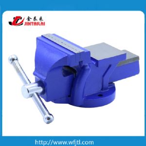 French Type Bench Vise With Anvil Fixed