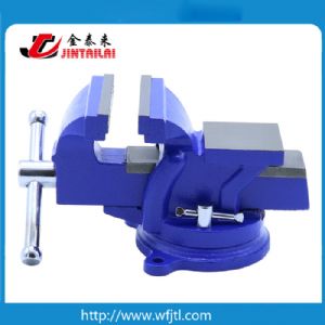 French Type Bench Vise With Anvil Swivel
